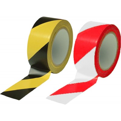 Safety Barricade Tape (Red-White, Yellow-Black)