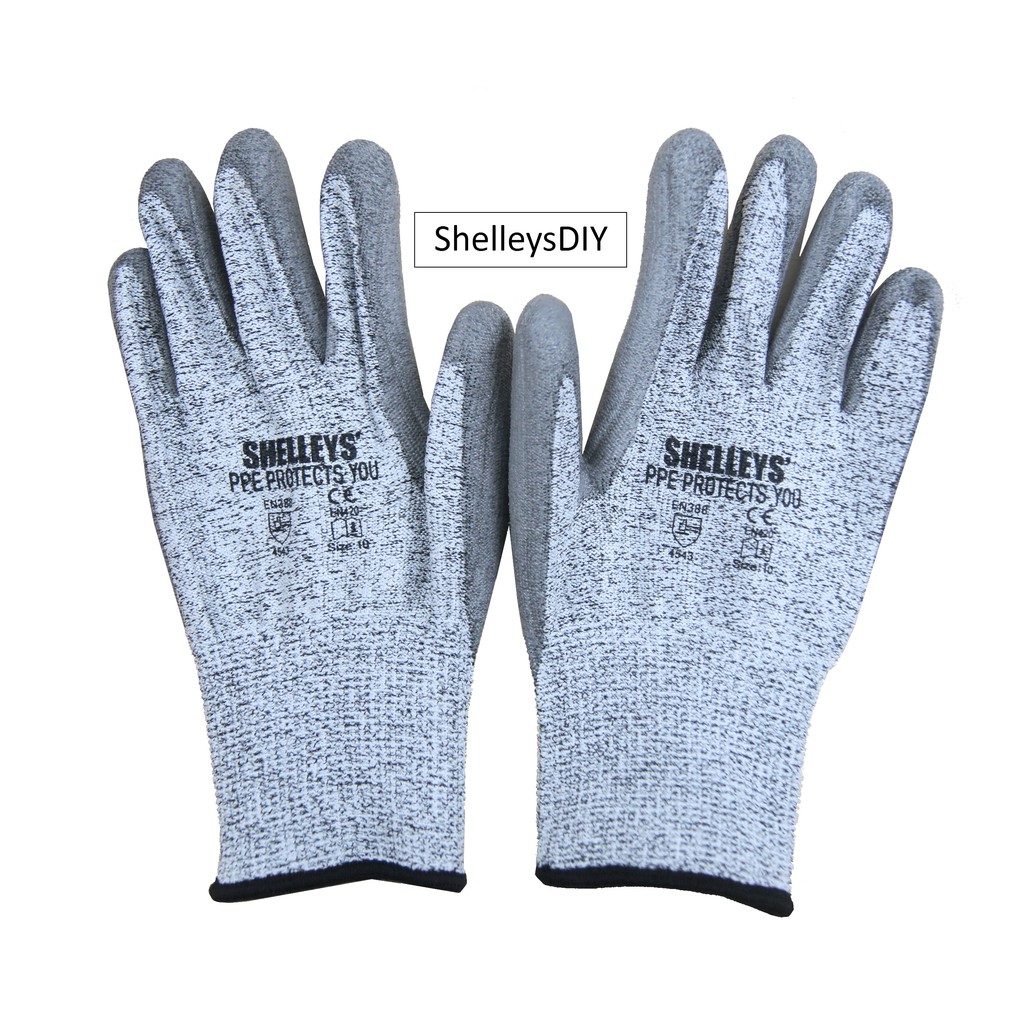 4543 ANTICUT PU NITRILE COATED GLOVE (GREY/BLACK)