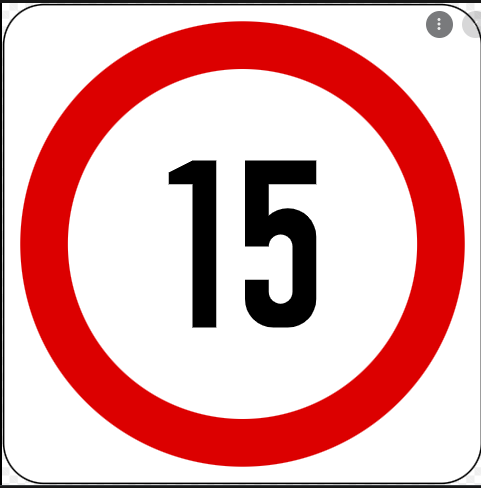 ALUMINIUM SIGNAGE SPEED LIMIT 